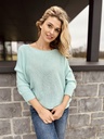 Nora - Pull turquoise