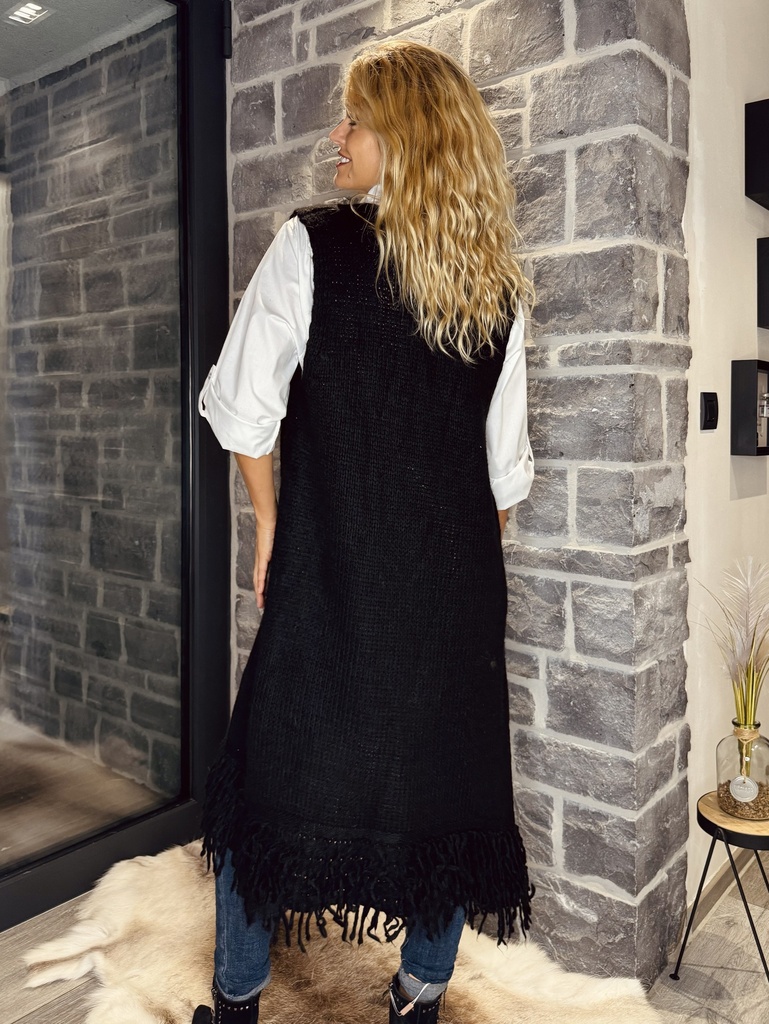 Camille - Gilet noir