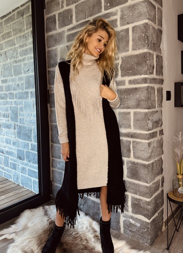 Camille - Gilet noir